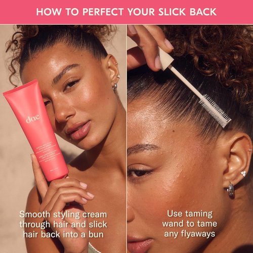 DAE Cactus Fruit 3-In-1 Styling Cream & Taming Wand - Smooth Frizz, Tame Flyaways (0.6 oz)