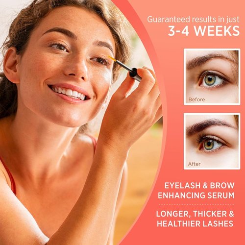 Skiennix Natural Vine Eyelash Growth Serum - Advanced Formula for Longer, Fuller Lashes | Vegan & Cruelty-Free, 3mL