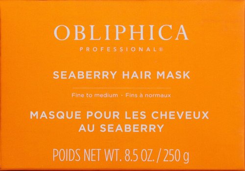 Obliphica Seaberry Hair Mask - Deep Conditioning Treatment for Dry, Frizzy, Color-Treated Hair - 8.5 Ounce