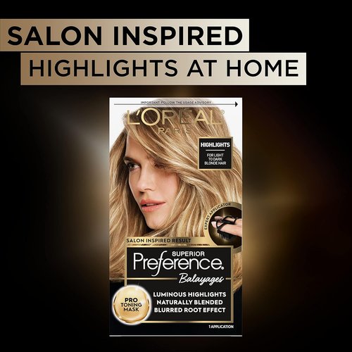 L'Oreal Paris Balayage Kit - At-Home Hair Dye for Stunning Highlights | Light to Dark Blonde, 1 Kit