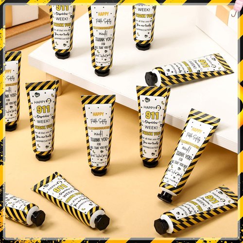 Loopeer 24 Pcs 911 Dispatcher Appreciation Gifts Bulk Hand Cream Travel Size Lotion Set Public Safety Telecommunicators Week Party Favors Birthday Retirement Thank You Gifts for Dispatch Life