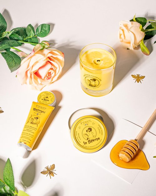 Féret Parfumeur Le Baume Multi-Purpose Balm – Rose Poudré – Deeply Hydrating Moisturizer for Dry Cracked Skin, Lips & Cuticles - Natural Lip Balm with Shea Butter & Honey – 50ml/1.7 Ounce