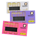 SEEDEW Eyelash Extensions Set, 3 Pieces Individual Hybrid Volume Premade Lashes, (Classic + YY Lashes + W-3D Lashes) 0.07 D Mix Black, for Practice, Cost-Effective, Beginner Lash Artists Friendly