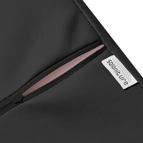 Saloniture Jumbo Half Round Massage Table Bolster - Under-Knee Pillow Pad, 26 x 9 x 4.5 Inch, Black