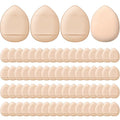 Gerrii 72 Pcs Finger Powder Puff Mini Makeup Sponge Soft Beauty Makeup Blender Puff for Foundation, Face Powder, Under Eye Setting, Concealer, Repair Cream, Cosmetic Tool (Skin Color)
