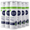 NIVEA MEN Sensitive Shave Foam with Vitamin E, Soothing Chamomile and Witch Hazel Extracts, 6 Pack of 7 Oz Cans