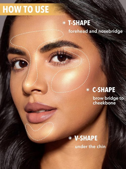 Sheglam Cream Highlighter Stick - Long-Lasting Brightening Makeup in Tea Cake Shade