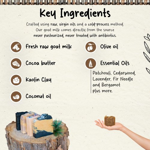 HushHush Farm Organic Goat Milk Soap Bar for Face & Body | Handmade with Goat Milk Soap Bar for Sensitive Skin, Essential Oils | Moisturizing Vitamin-Rich Skincare -Orange Clove 3 Pack