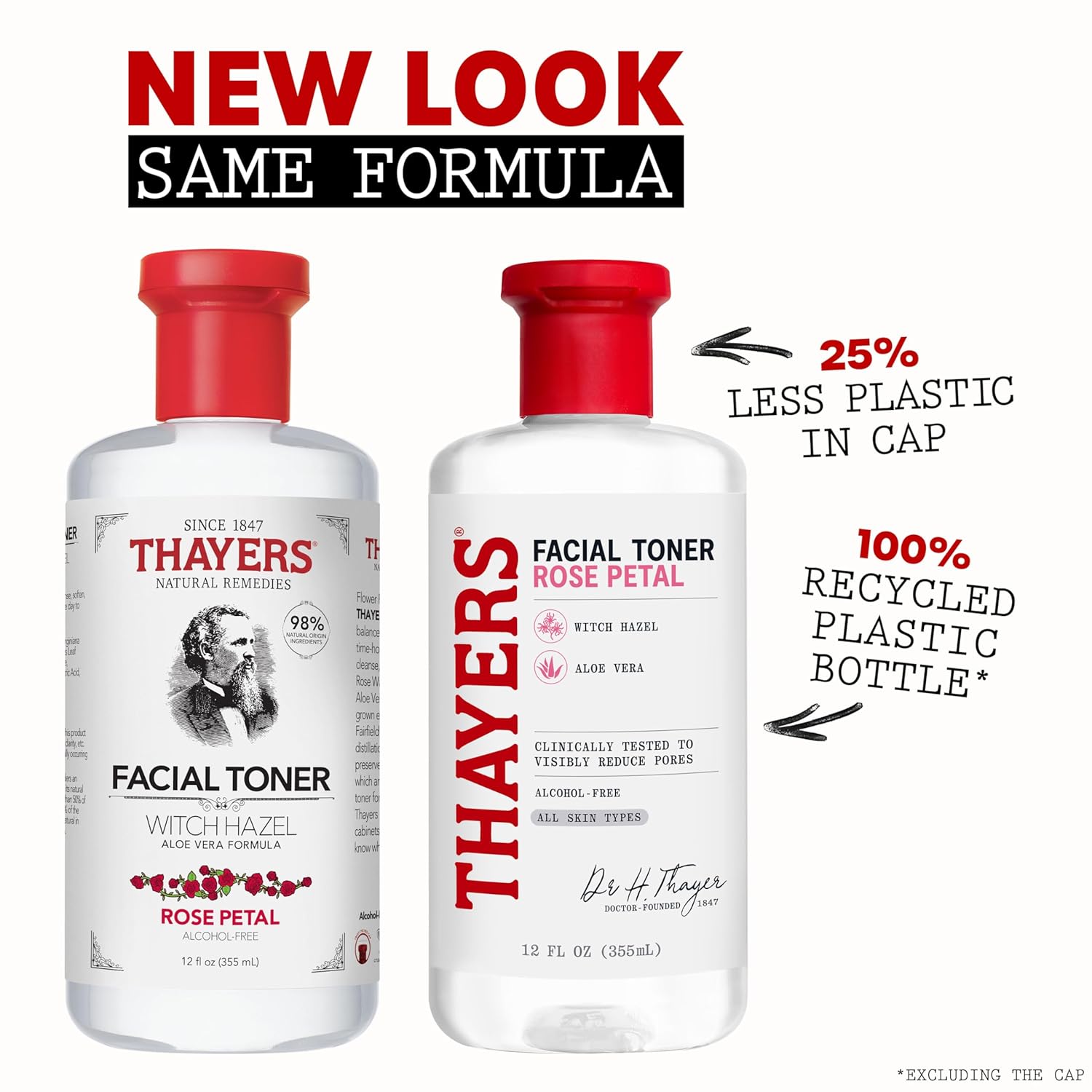 Thayers Alcohol-Free Rose Petal Witch Hazel Facial Toner - Soothing & Hydrating for Glowing Skin | 3oz