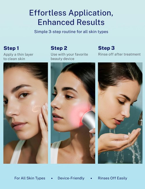 KARUNO 10oz Microcurrent Conductive Gel – Hydrating Gel with Hyaluronic Acid & Aloe Vera – Fragrance-Free, Paraben-Free, Non-Irritating