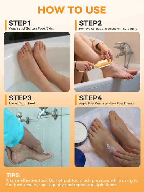 Beyond The Cream Veins Grain Foot File, Nano Glass Foot File, Hard Skin Callus Remover, Professional Pedicure Tool, Anti-Slip Handle Rope & Storage Bag, Ideal Gift for Beauty & Fitness Lovers, Golden