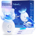 VieBeauti Teeth Whitening Kit with LED Light for Sensitive Teeth, 35% Carbamide Peroxide, Remineralizing Gel for Fast Results Cool Mint