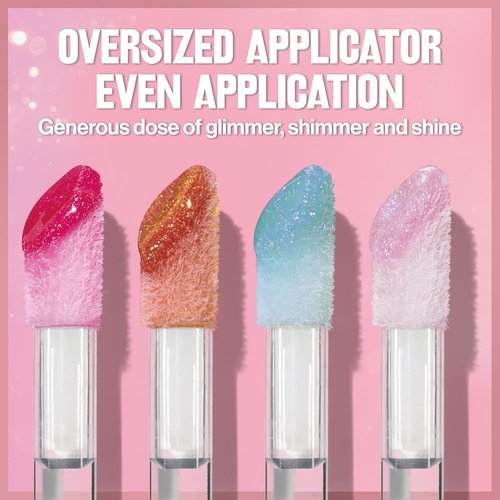 REVLON Super Lustrous Glimmer Gloss - Non-Sticky Lip Gloss with High-Shine Finish | 003 Lavender Lust, 0.13 fl oz