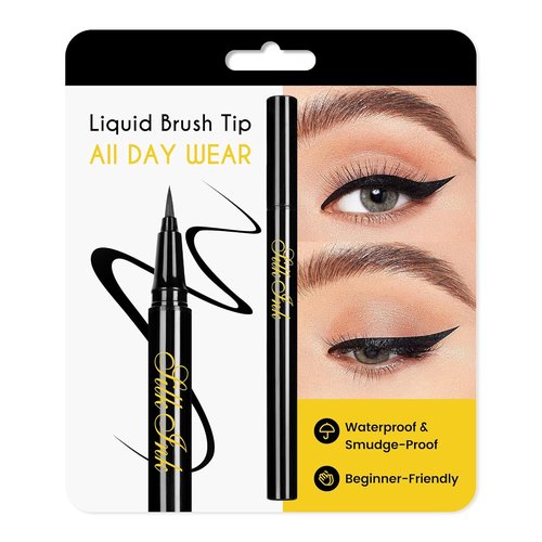 Regine Switzerland Liquid Eyeliner - Waterproof, Vegan Formula in Classic Black