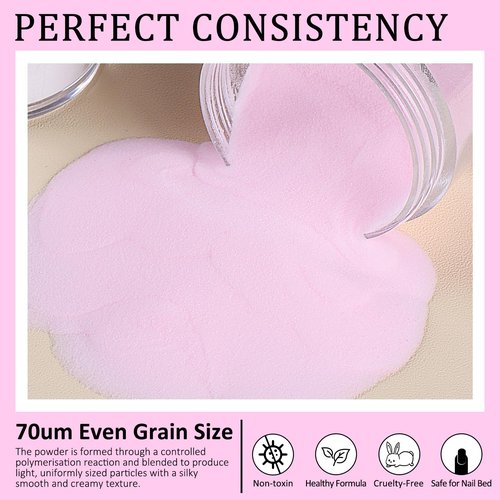 Acrylic Nail Kit with Drill: 20g Clear White Pink Acrylic Powder and Liquid Beginners Set - Professional Brushes Nail Tips Nail Supplies - Full Tools Extensions Starter for Women Home & Salon