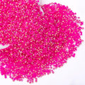 Hot Pink AB Rhinestones Bulk, 10000PCS Flat Back Round Jelly AB Rhinestones Non-Hotfix Crystal Gems Wholesale for Crafts Makeup Nails Face Tumblers Clothes Shoes Handmade Decoration 3mm