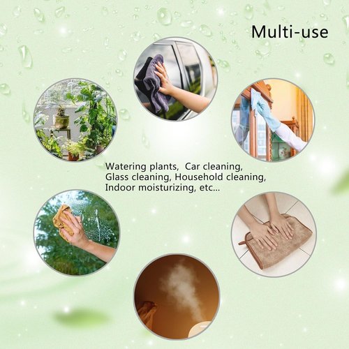 Skiennix Plant Mister Glass Spray Bottle - 3 Pack 13oz Reusable Green | Adjustable Nozzle for Indoor Plants & Gardening