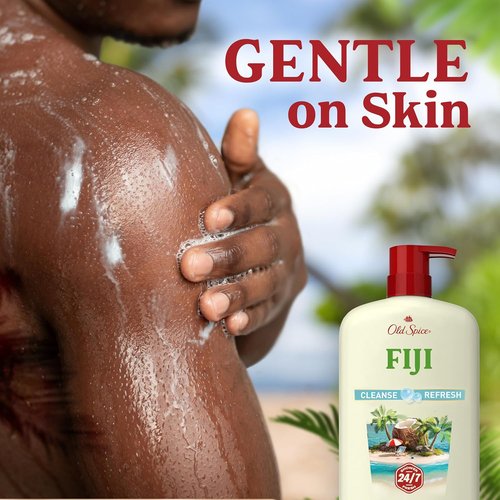 Old Spice Body Wash for Men - 24/7 Fresh Cleanse with Fiji Coconut Scent | Gentle on Skin, 30 oz (Pack of 4)