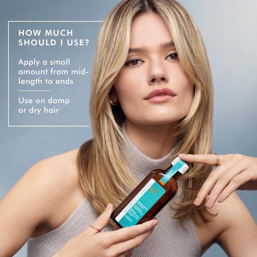 Moroccanoil Treatment Light - Nourishing Hair Oil for Fine Hair | 3.4 Fl Oz