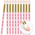 CURACORO Lash Shampoo Brushes Set, Eyelash Cleansing Brush For Cleansing Eyelash Extension, Soft and Comfortable Facial Makeup Remover Tools (Pink, Pack of 10)
