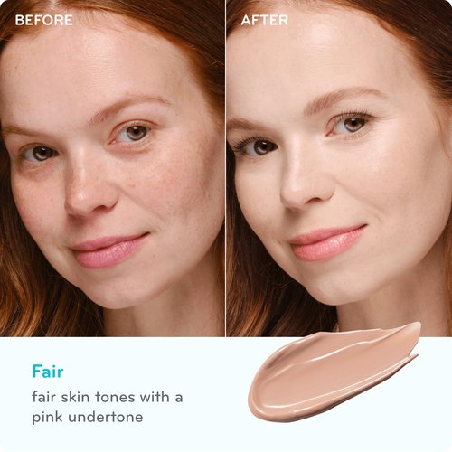 pūrlisse Ageless Glow Serum BB Cream SPF 40 - Glow BB Cream with SPF Enriched with Bakuchiol & Vitamin C to Help Improve Firmness & Reduce Wrinkles for Dewy Skin - Fair (1.4 oz)