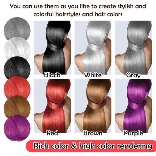 Skiennix Temporary Hair Color Wax - Instant Hair Dye for Festivals & Parties | 6 Vibrant Colors Available