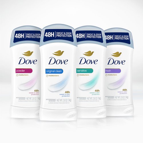 Dove Powder Invisible Solid Anti-Perspirant Deodorant 2.6 oz (Pack of 6)