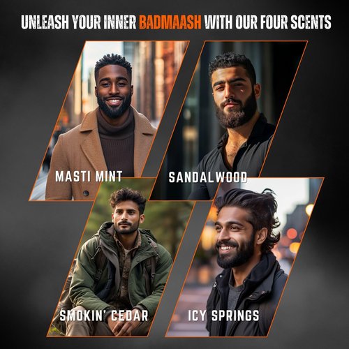 Badmaash Beards Beard Butter 4-Pack Sampler – Premium Grooming Kit for Beard Care & Style | Infused with All-Natural Shea Butter | Made in North America | 4 x 1oz Tins