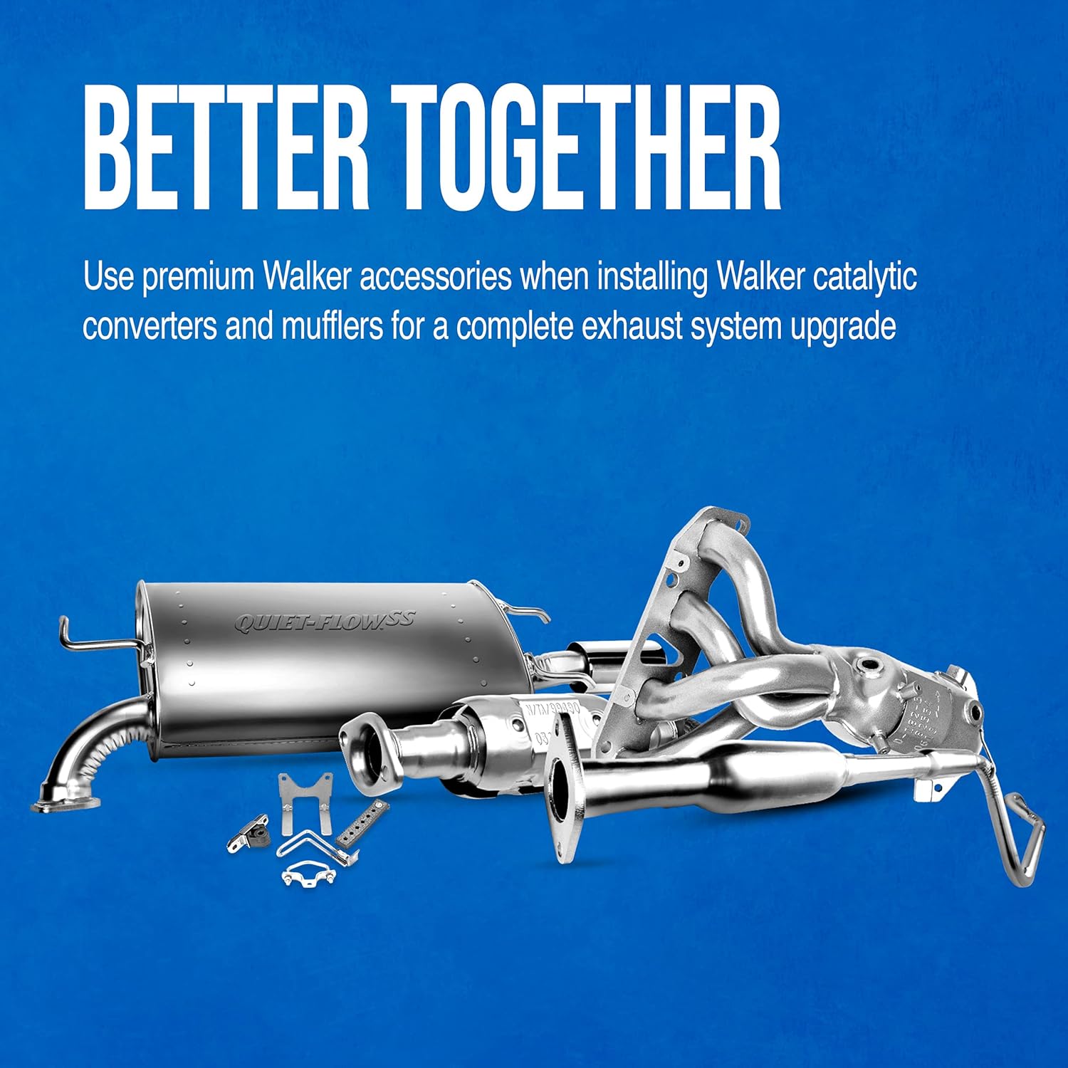 Walker Heavy Duty Exhaust Flex Pipe - 4" Inlet & Outlet for Universal Fit and Durability