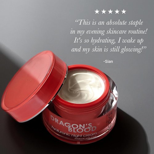 Rodial Dragon's Blood Night Cream - Hydrating Hyaluronic Formula | 1.7 Fl Oz