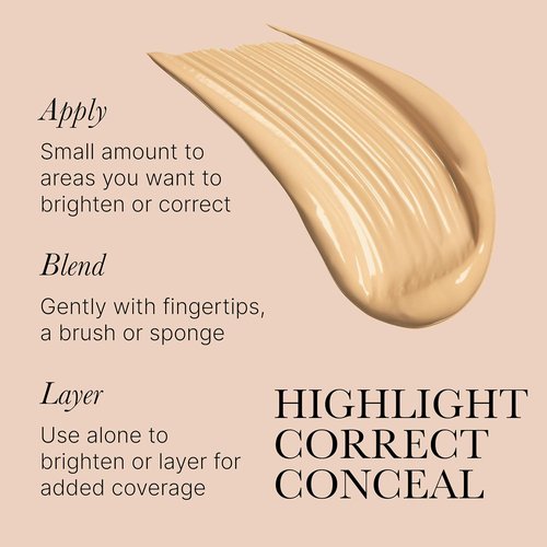 Rodial Latte Lowlighter - Hydrating Liquid Under Eye Brightener with Hyaluronic Acid & Vitamin E, 0.1 fl oz