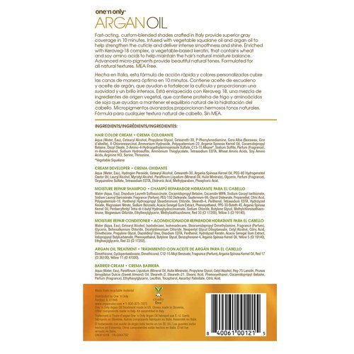 One 'N Only Fast 10 Hair Color Kit - Moisturizing Argan Oil Dye for Women | Natural Very Black (1N)
