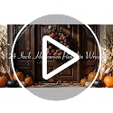 Halloween Ball Wreath for Front Door - 24 Inch Pumpkin Fall Door Decor - Black Variation