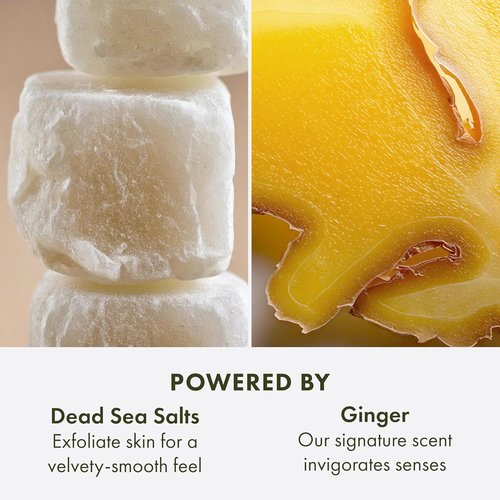 Origins Ginger Smoothing Body Scrub - Smooths & Softens with Ginger & Dead Sea Salts | 21.2 Ounce