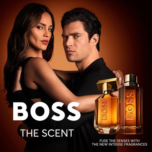 BOSS The Scent Eau de Parfum Intense - Ambery Cologne for Men with Amber Accord & Maninka Fruit