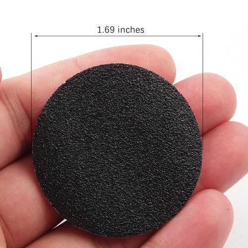 120pcs Foot File Sandpaper Discs 60 Grit 120 Grit, Replacement Electric Callus Remover Refills, Self-Adhesive, Easy to Replace (60 Grit +120 Grit)