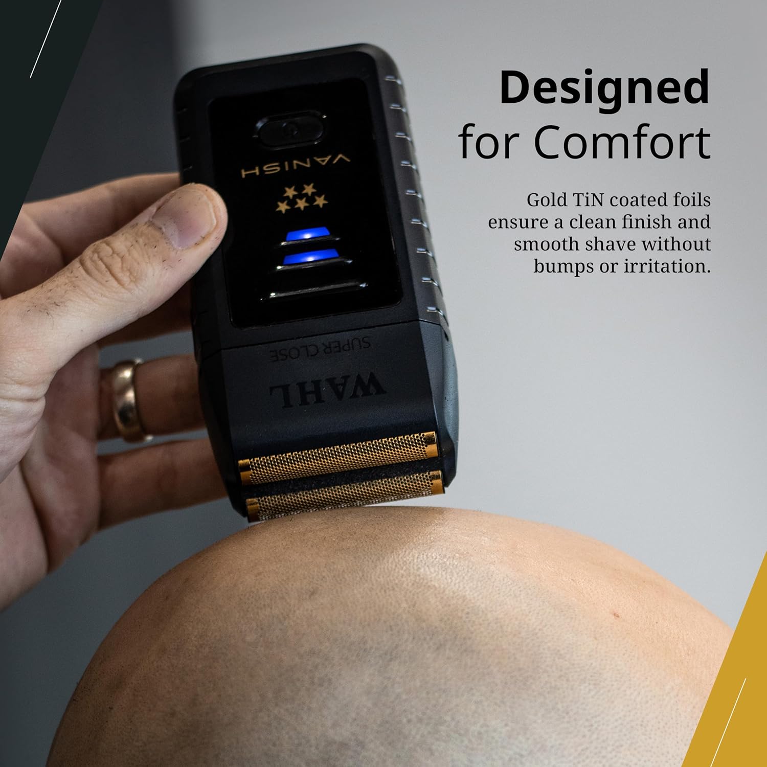 Wahl Professional 5 Star Vanish Shaver - Cordless Lithium-Ion Battery with Ergonomic Design | 100+ Minute Runtime