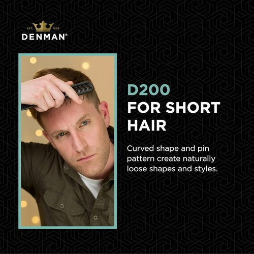Jack Dean by Denman D200 Flexible Vent Brush - Ideal Styling Tool for All Hair Types | Black