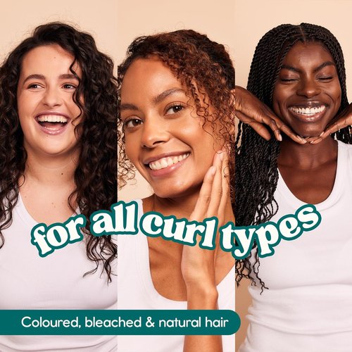 Nature Spell Curl Enhancing Leave-In Cream - Sulfate & Paraben Free, Heat Protection, Vegan | 13.52 fl oz