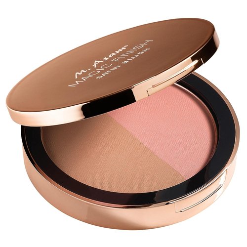M. Asam Magic Finish Satin Blush - Dark Honey & Nude Flush (0.14 Oz) | Radiant Make-Up Powder With Hyaluronic Acid