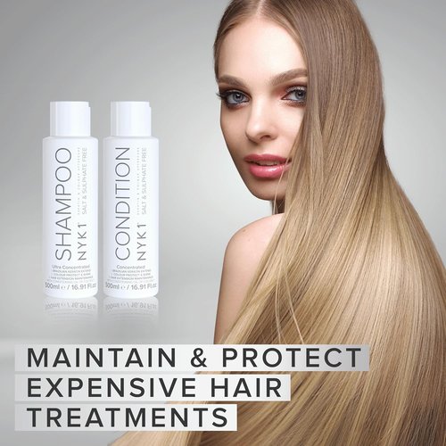 **SALT Sulfate-Free Shampoo for Color Treated Hair - Best Aftercare for Extensions | 17 Fl Oz (500ml)**