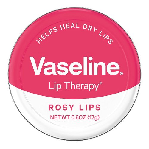 Vaseline Lip Therapy Balm - Rosy Lips Moisturizing Formula | 0.6 oz Tin