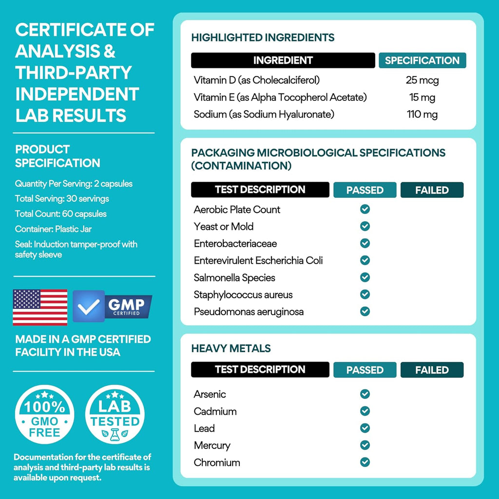 VoomVaya Vaginal Moisturizer - Slippery Elm Relief for Women Over 40 | 60 Capsules for Dryness