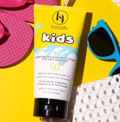 Black Girl Sunscreen Kids SPF 50 Lotion - Water-Resistant Sun Protection for Melanin-Rich Skin | 6 fl oz