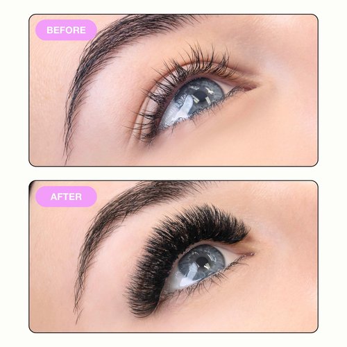 Curacoro LashFolio Narrow Promade Fans, 10D-0.03 CC Curl, 8mm-15mm Length, Handmade Volume Eyelashes, Professional Long-Lasting Promade Lash Fans