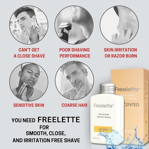 Pherolink Pre Electric Shave After Shave Lotion - Smooth, Irritation-Free Formula | 3.76 Ounce, Unscented