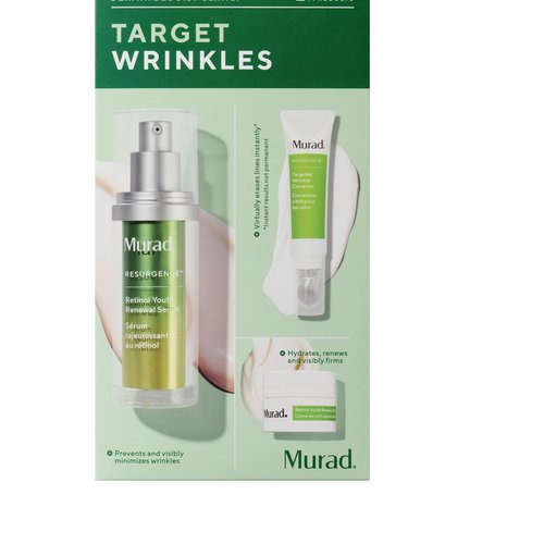Murad Retinol Serum & Night Cream Set - Target Wrinkles, Hydrate & Firm Skin | 3-Piece Value Set