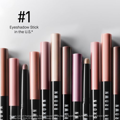 Bobbi Brown Long-Wear Cream Shadow Stick | 24-Hour Eyeshadow Stick | High-Pigment, Buildable Shades with Three Finishes, 0.05 Ounce, Stone