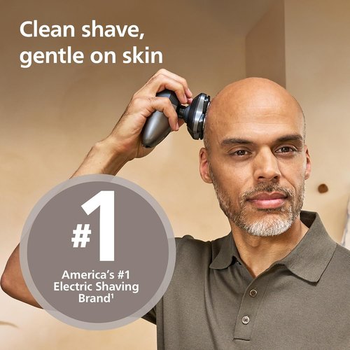 Philips Norelco Head Shaver Pro 7000 Series - Electric Shaver with 360° Flexing Head & ComfortCut Blades for Gentle, Clean Shave | Model HS7980/40