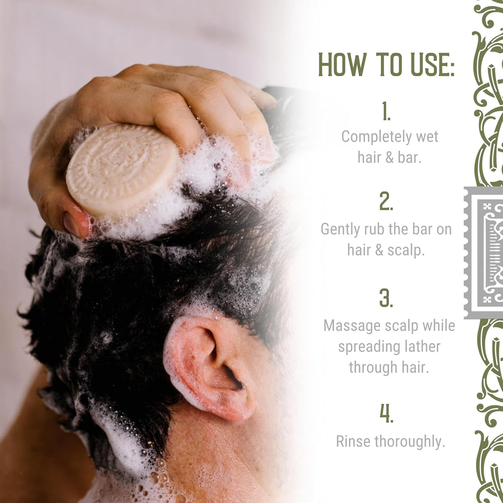 Viori Hamish & Co. Shampoo Bar - Citron & Ginger - Natural Men's Shampoo - Handcrafted with Islay Whiskey